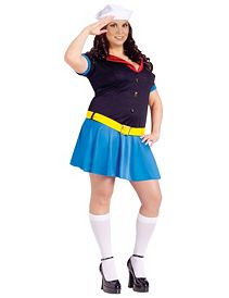 Ms. Popeye Adult Plus Costume by Fun World