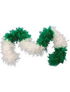 Green & White Feather Boa Adult by Forum Novelties Inc