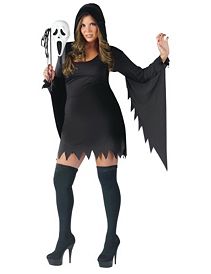 Ghost Face Female Plus Adult Costume by Fun World