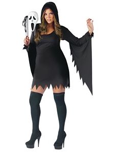 Ghost Face Female Plus Adult Costume by Fun World