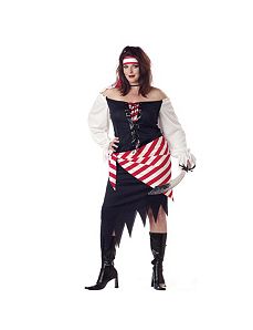 Ruby The Pirate Beauty Plus  Adult Costume by California Costume Collection