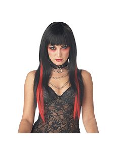 Chopstix (Black/Red) Wig by California Costume Collection