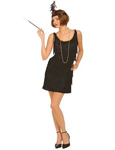 Black Flapper Adult Plus Costume by Forum Novelties Inc
