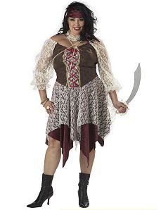 South Seas Siren Adult Plus Costume by California Costume Collection