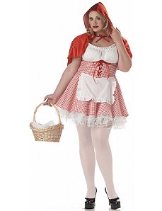 Lacey Red Riding Hood Adult Plus Costume by California Costume Collection