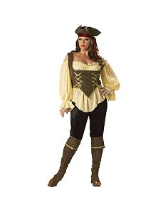 Rustic Pirate Lady Elite Collection Adult Plus Costume by In Character Costumes