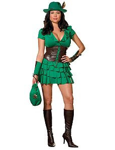 Robyn Da Hood Adult Plus Costume by Dreamgirl