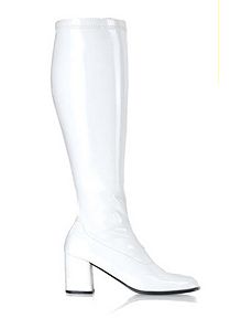 Gogo (White) Adult Boots - Wide Width by PLEASER