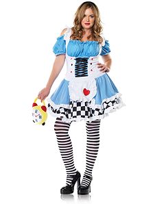 Miss Wonderland Adult Plus Costume by Leg Avenue