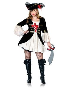 Captain Swashbuckler Plus Adult Costume by Leg Avenue