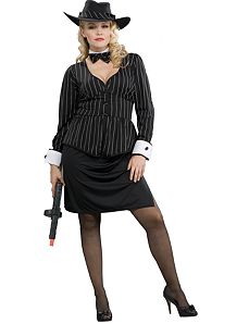 Gorgeous Gangster Adult Plus Costume by Forum Novelties Inc