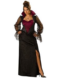 Midnight Vampiress Adult (Plus) Costume by In Character Costumes