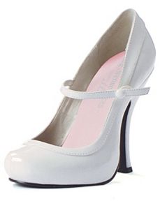 Babydoll (White) Adult Shoes by ELLIE SHOES