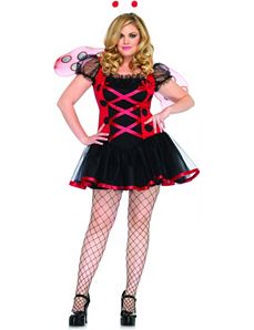 Lovely Ladybug Adult Plus Costume by Leg Avenue