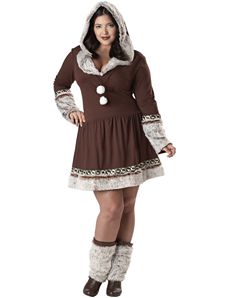 Eskimo Kiss Plus Adult Costume by California Costume Collection