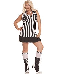 Racy Referee Adult Plus Costume by Elegant Moments