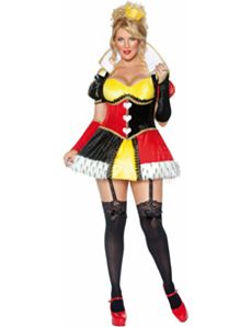 Whimsical Queen of Hearts Adult Plus Costume by Smiffy's USA