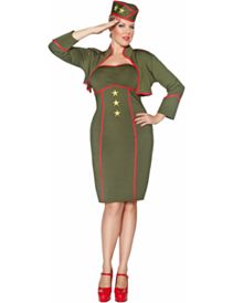 Army Girl Adult Plus Costume by Smiffy's USA