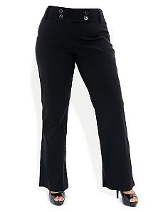 Bengaline Button Pants by City Chic