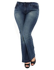 Leather Trim Jeans by City Chic