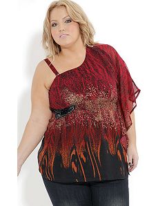 Fire Metallic Top by City Chic