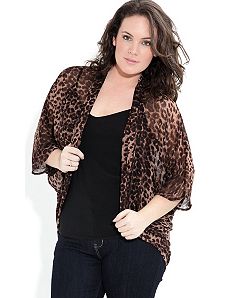 Animal Print Kaftan by City Chic
