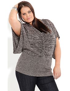 Copper Lurex Sweater by City Chic