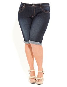 Classic Denim Shorts by City Chic