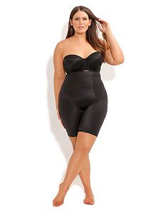 Smooth & Chic Thigh Shaper Black by City Chic