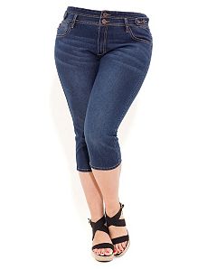 Crop Me Hi Waist Jean by City Chic