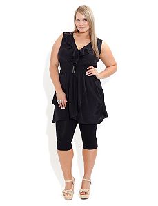 Lace Back Tunic by City Chic