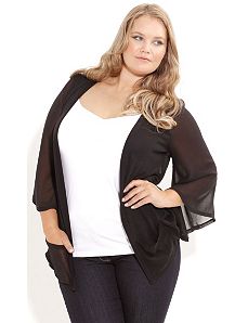 Spliced Cool Cardigan by City Chic