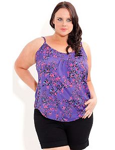 Strappy Confetti Top by City Chic