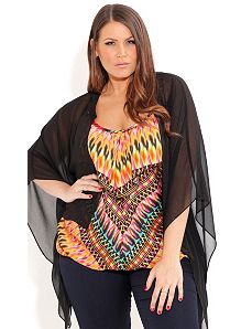Cool Kimono Kaftan by City Chic
