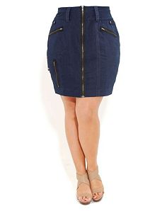 Utility Pencil Skirt by City Chic