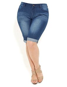 Lover Knee Shorts by City Chic