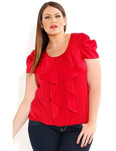 Bow Front Top by City Chic
