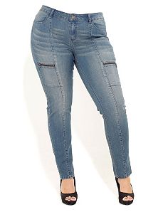 Light Me Up Skinny Jeans by City Chic