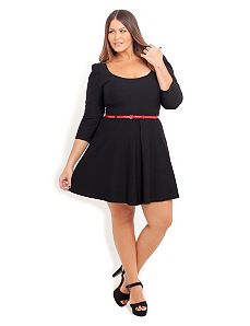 Ponte Skater Dress by City Chic