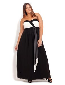 Chloe Drape Maxi Dress by City Chic