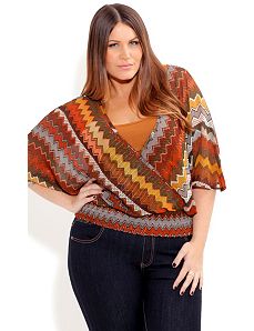 Cool Aztec Top by City Chic