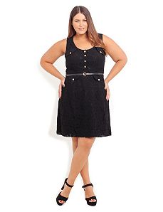 Lace Military Dress by City Chic