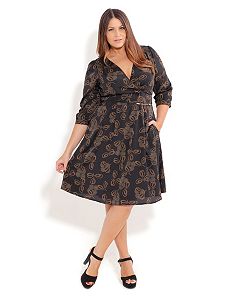 Winter Floral Dress by City Chic