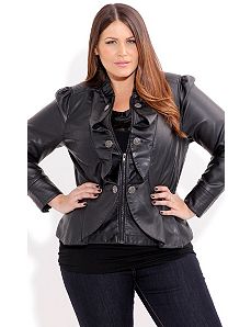 Frill Blondie Jacket by City Chic