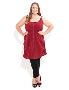 Buckle Shoulder Tunic by City Chic