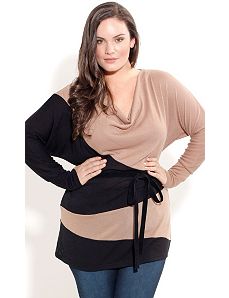 Spliced Longline Jumper by City Chic