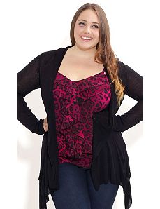 Longline Cardigan by City Chic