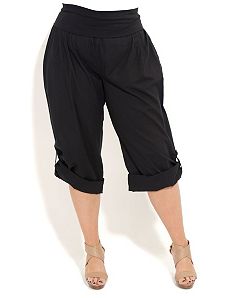 Knit Waistband Beach Pants by City Chic
