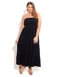 Beach Smocked Dress by City Chic