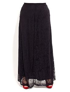 Lace Maxi Skirt by City Chic